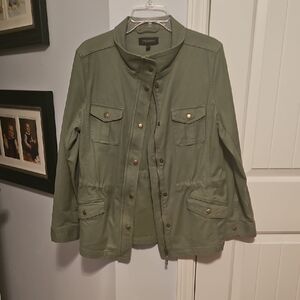 Talbots Olive Utility Field Jacket